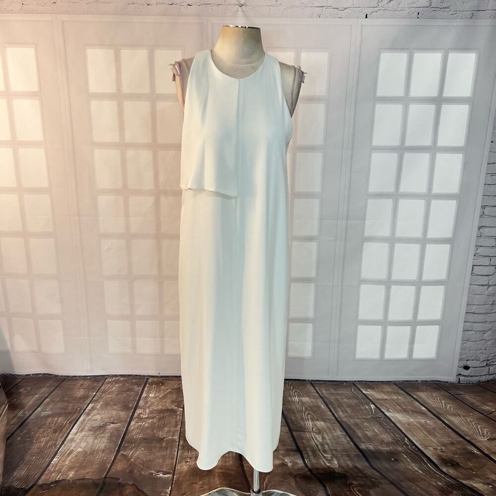 Oak & Fort white sleeveless midi dress size large